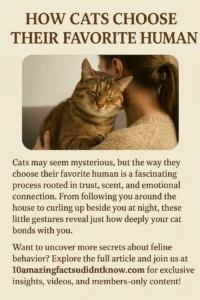 How Do Cats Choose Their Favorite Humans? The Fascinating Process!
