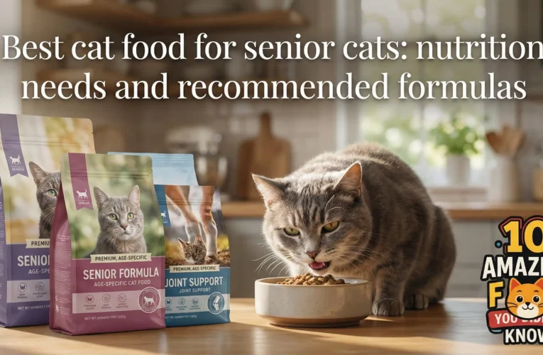Best cat food for senior cats nutrition needs and recommended formulas