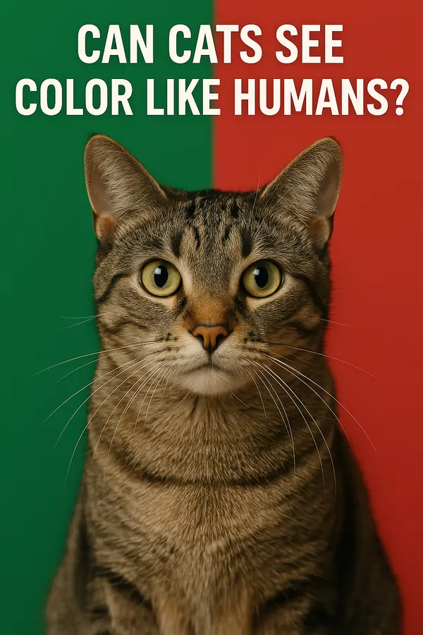 Can cats see color like human?
