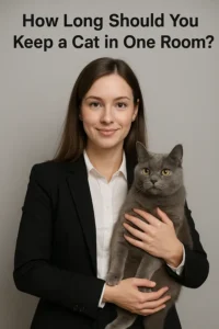 How long should you keep a cat in one room?