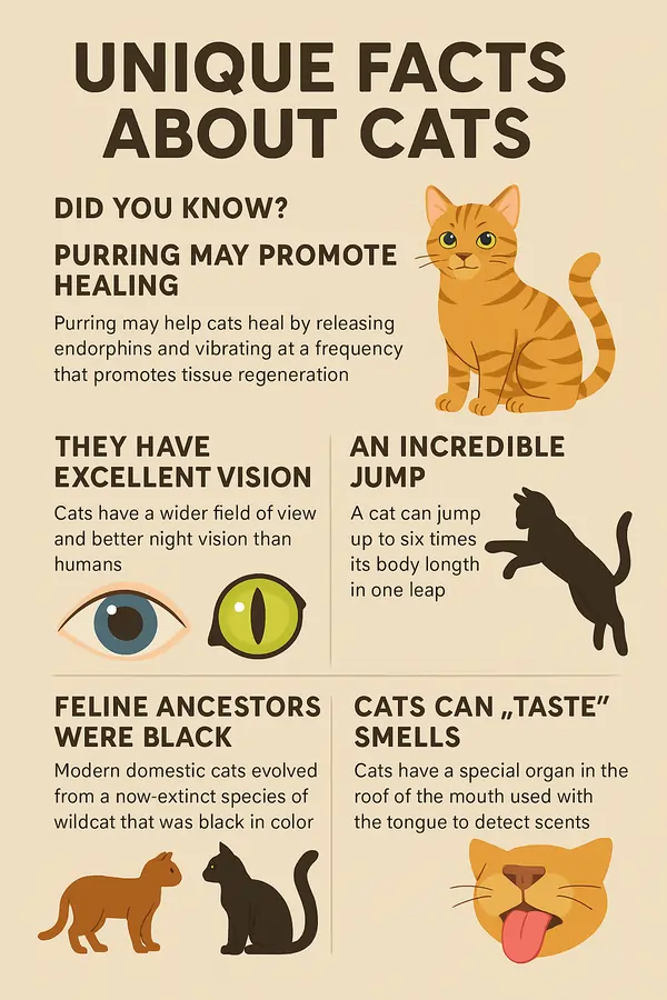 What are some unique facts about cats?