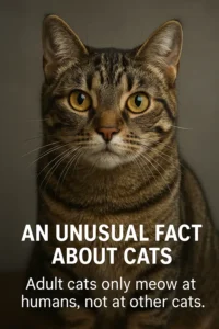 What is an unusual fact about cats