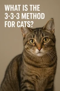What is the 3-3-3 method for cats?