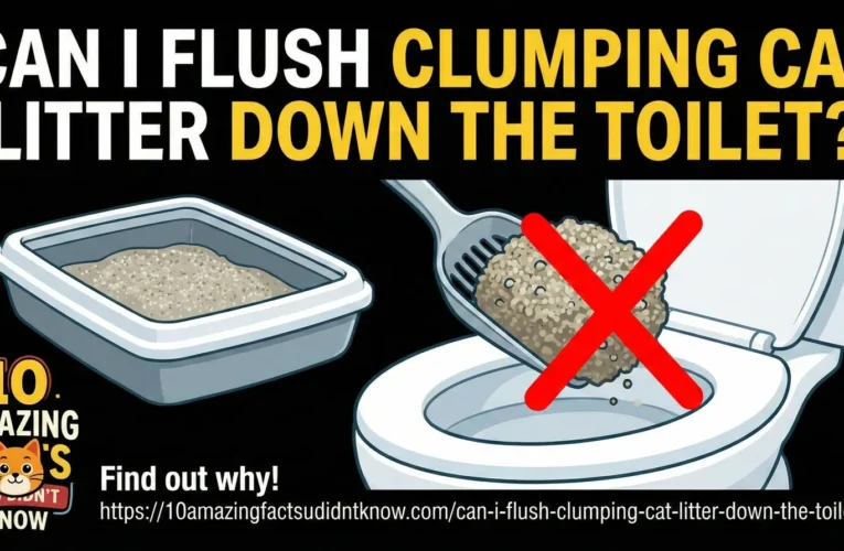 Can I flush clumping cat litter down the toilet?