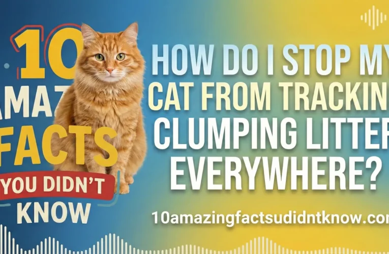 How do I stop my cat from tracking clumping litter everywhere?