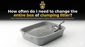 How often do I need to change the entire box of clumping litter?
