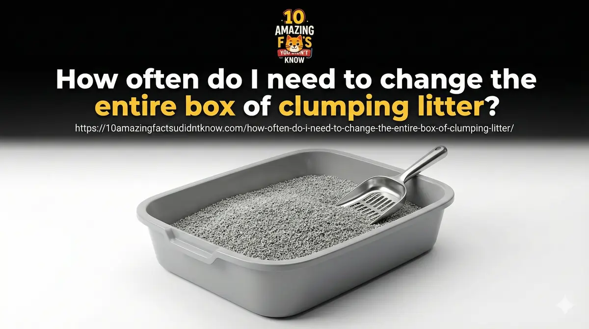 How often do I need to change the entire box of clumping litter?