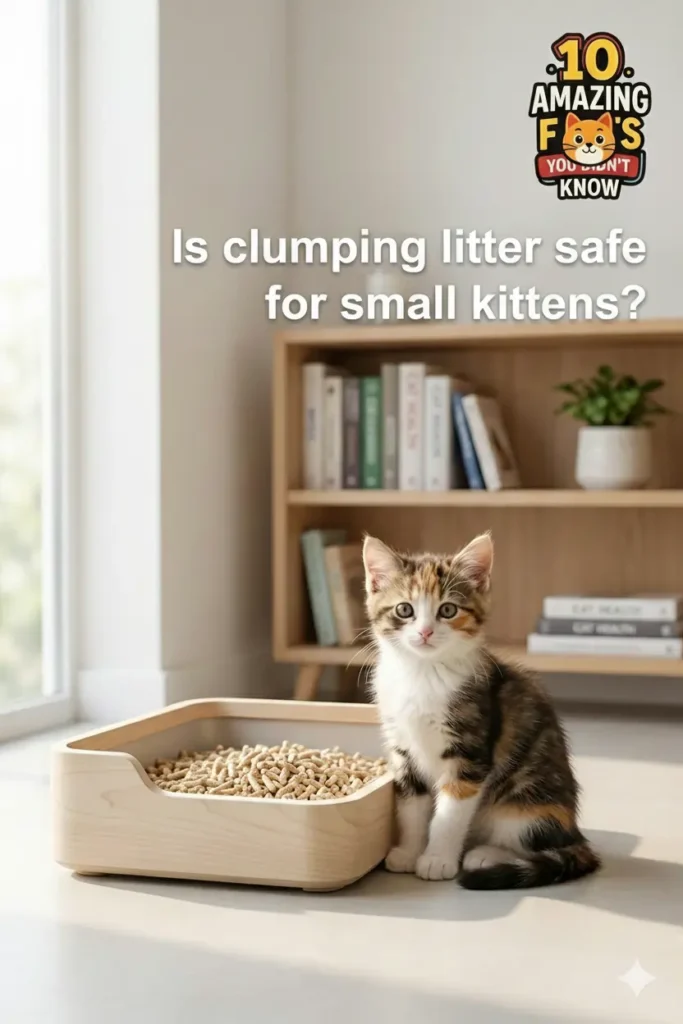 Is clumping litter safe for small kittens