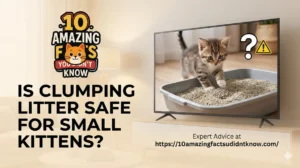 Is clumping litter safe for small kittens?