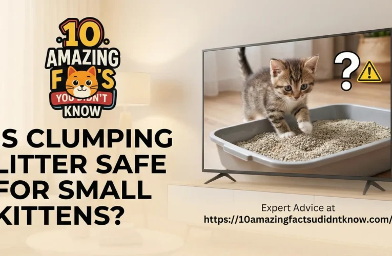Is clumping litter safe for small kittens?