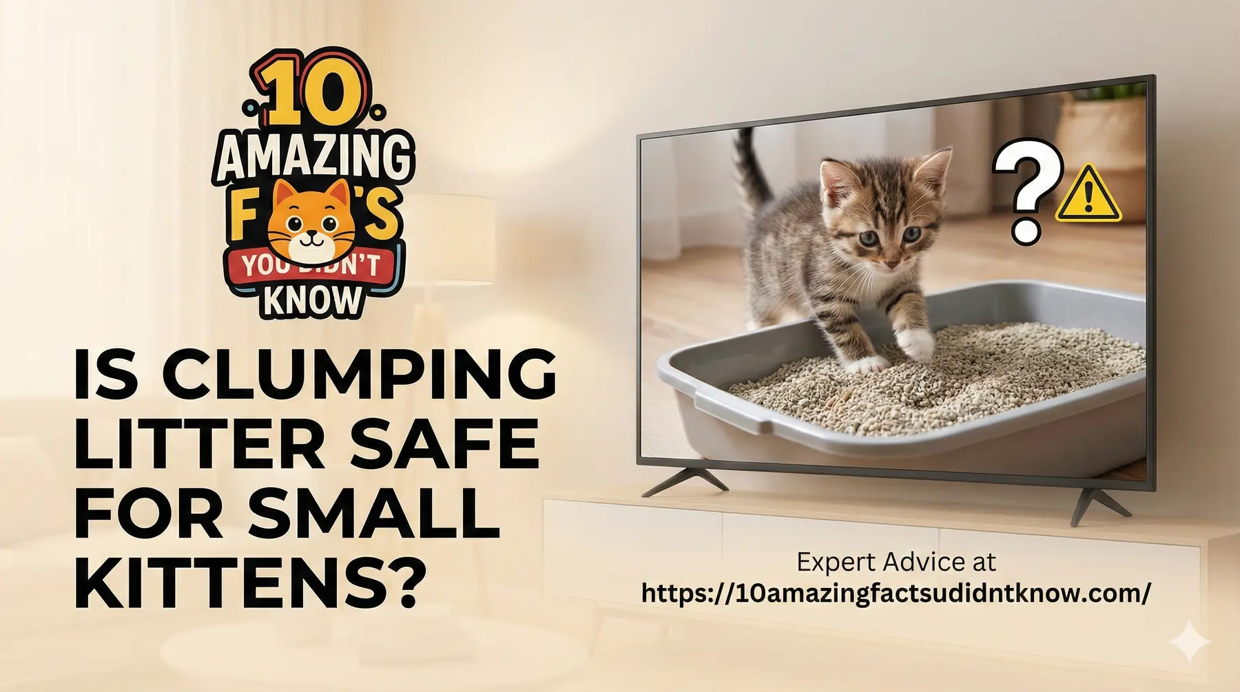 Is clumping litter safe for small kittens?