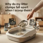 Why do my litter clumps fall apart when I scoop them
