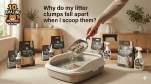 Why do my litter clumps fall apart when I scoop them?
