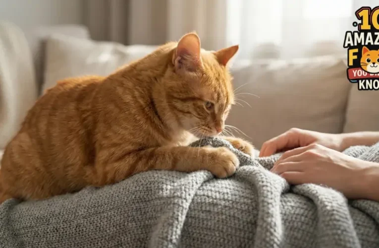 Why do cats make biscuits on their owners?